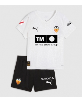 Billige Fotballdrakt Valencia Replika Hjemmedraktsett Barn 2025-26 Kortermet (med bukser)